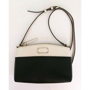 Kate Spade NY Grove Street Millie Crossbody Black/Ivory Embossed Leather Dustbag